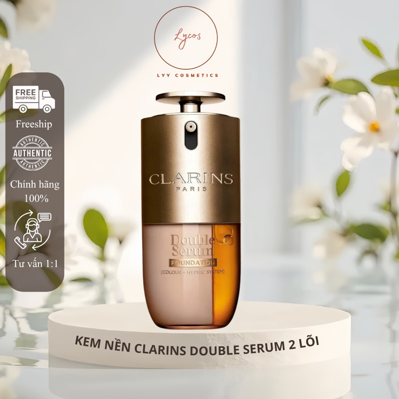 Kem Nền 2 Lõi CLARINS DOUBLE SERUM Foundation