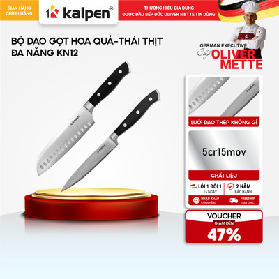 Bộ dao nhà bếp đa năng KALPEN KN124 hàng chính hãng