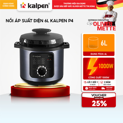 Nồi áp suất điện KALPEN P4 dung tích 6L hàng chính hãng