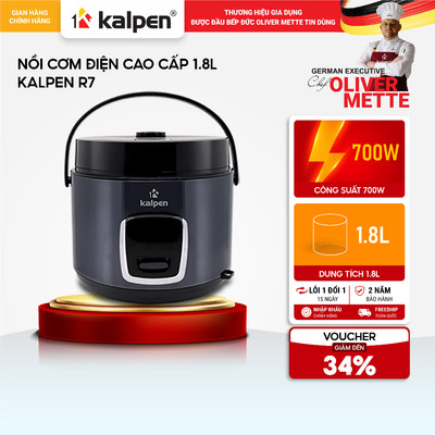 Nồi cơm điện chống dính ceramic KALPEN R7 1.8L hàng chính hãng