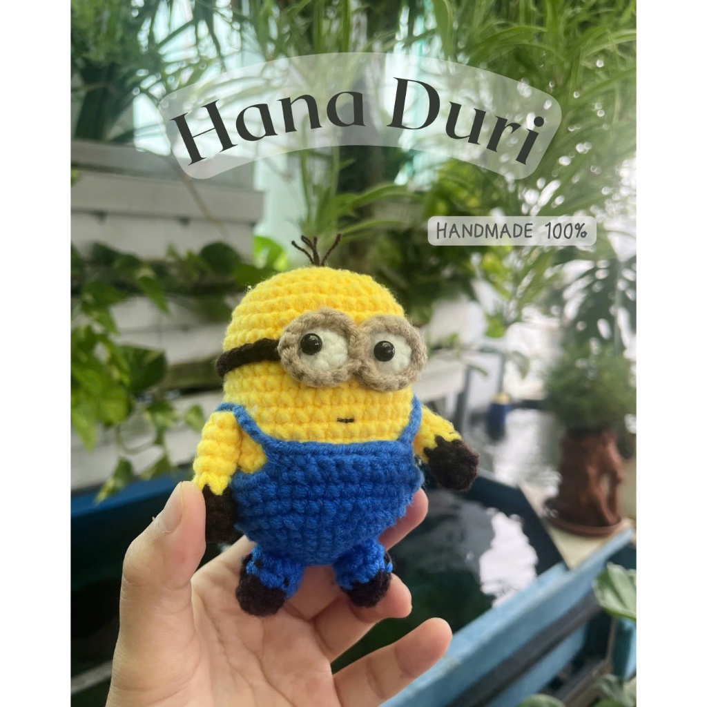 Minion bằng len móc khoá - Shop Hana Duri - Handmade