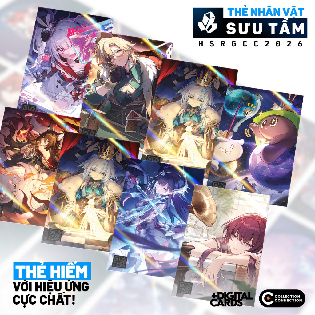 HOT | Pack Thẻ Nhân Vật Sưu Tầm Honkai Star Rail HSR +DIGITALCARD | GCD Shop