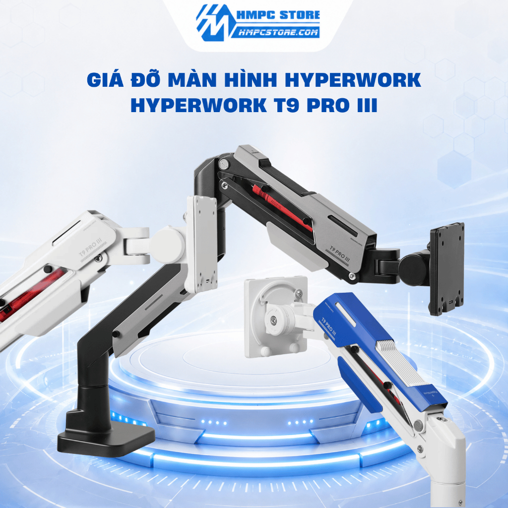 Giá đỡ màn hình HyperWork T9 Pro III | Bảo hành 24 tháng