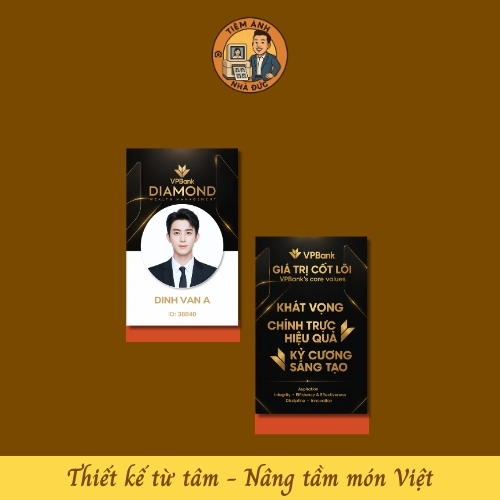 [Mẫu 12 Thẻ Nhân Viên VPBank Diamond, In thẻ nhân viên, thiết kế thẻ nhân viên, miễn phí, bền đẹp