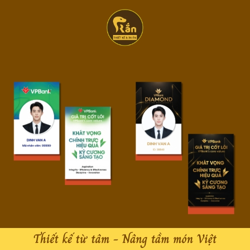 Thẻ Nhân Viên VPBank, VPBank Diamond, In thẻ nhân viên, thiết kế thẻ nhân viên, miễn phí, bền đẹp, m
