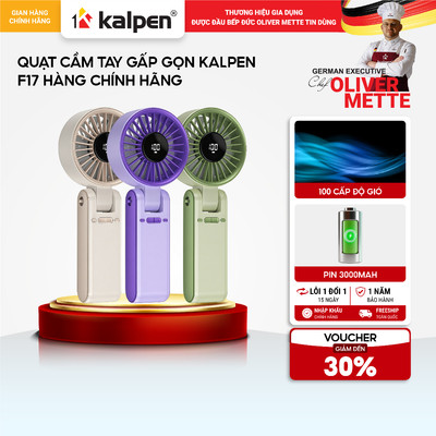 Quạt cầm tay gấp gọn KALPEN F17 hàng chính hãng