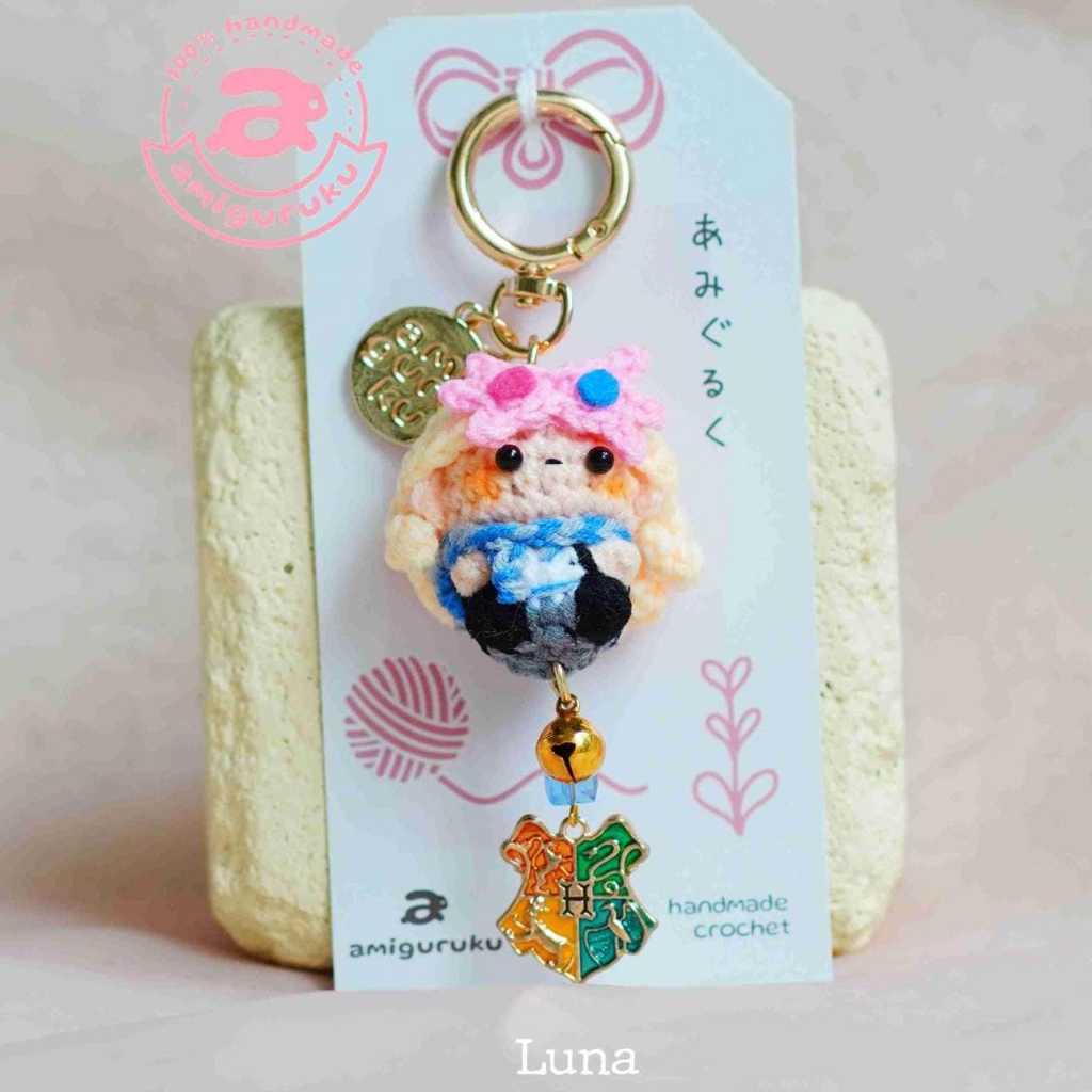 [Handmade Character] Móc Khóa Luna Lovegood Harry Potter Bằng Len Treo Balo ,Túi Xách , Quà Tặng - A