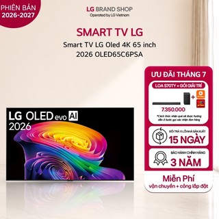[Chỉ giao miền Bắc/Trung] OLED65C6 -Tivi thông minh LG Oled 4K 65inch 2026 OLED65C6PSA