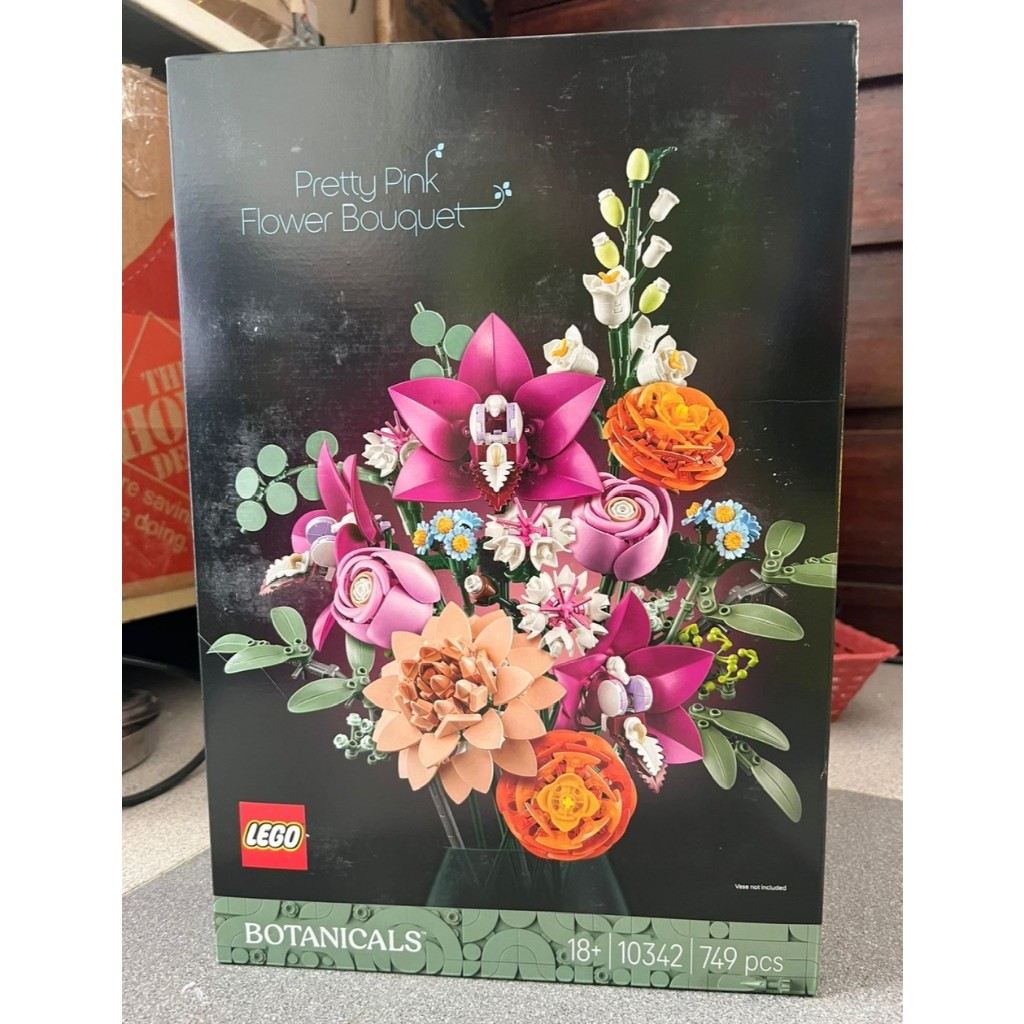 MÔ HÌNH LEGO 10342 - Botanicals - Pretty Pink Flower Bouquet [CHÍNH HÃNG]