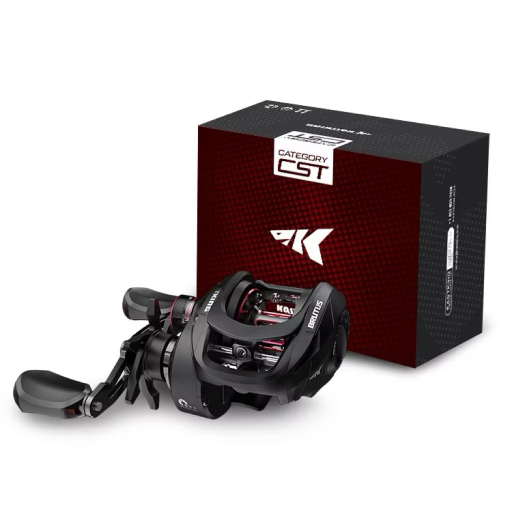 Máy Câu KastKing Brutus Baitcasting - Tay phải/tay trái, tỷ lệ kéo 7.2:1, khung than chì 210g, chịu 