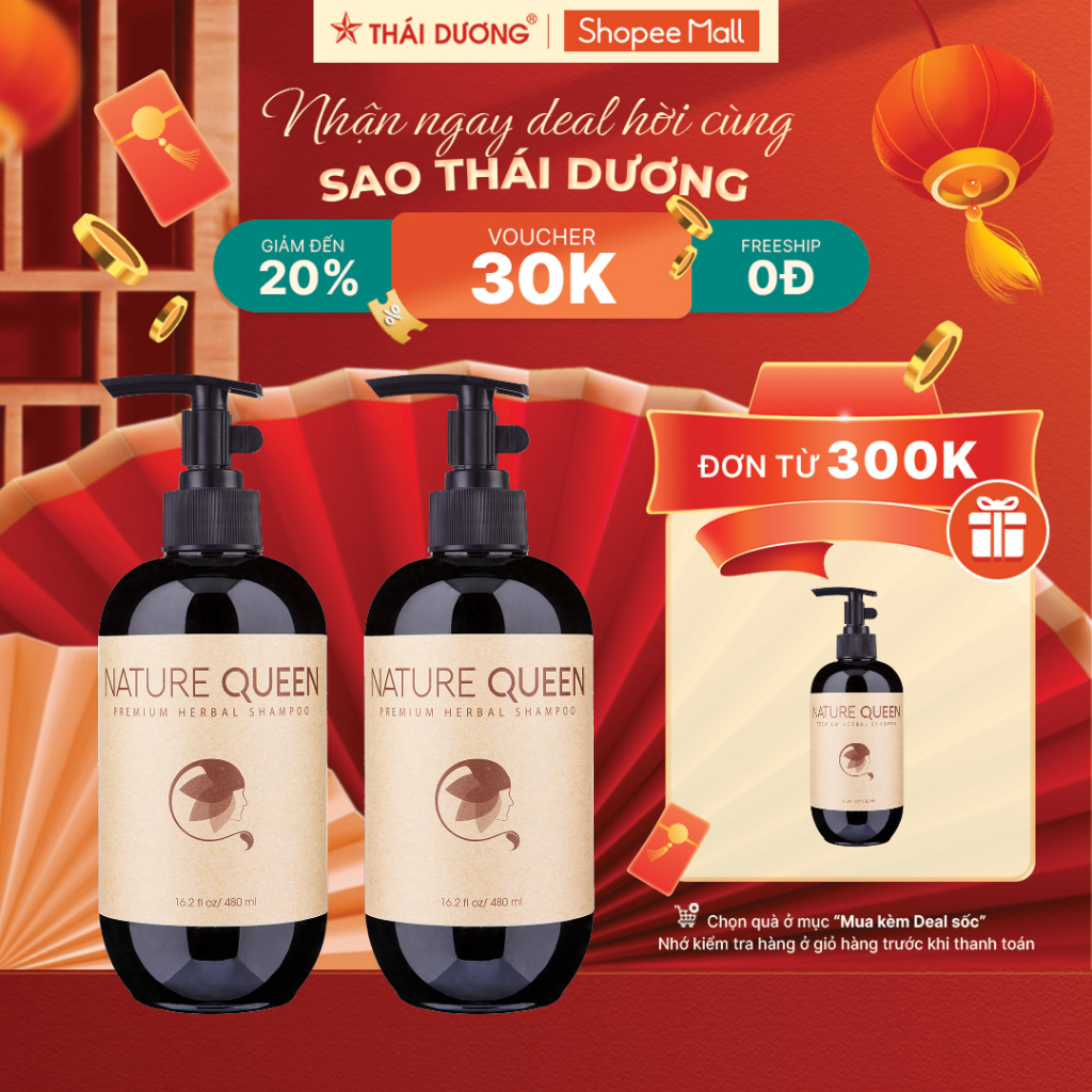 [live] mua 2 dầu gội 500/ Xả nature queen  480 /tắm queen 500 tặng 1 dầu gội nature queen chai 500ml