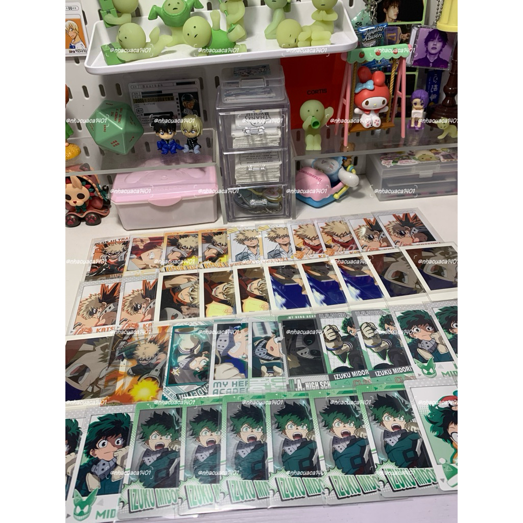 [ TẶNG KÈM SLEEVE ] Card Bakugo Katsuki, Midoriya Izuku, Deku My Hero Academia MHA (đọc kĩ mô tả)