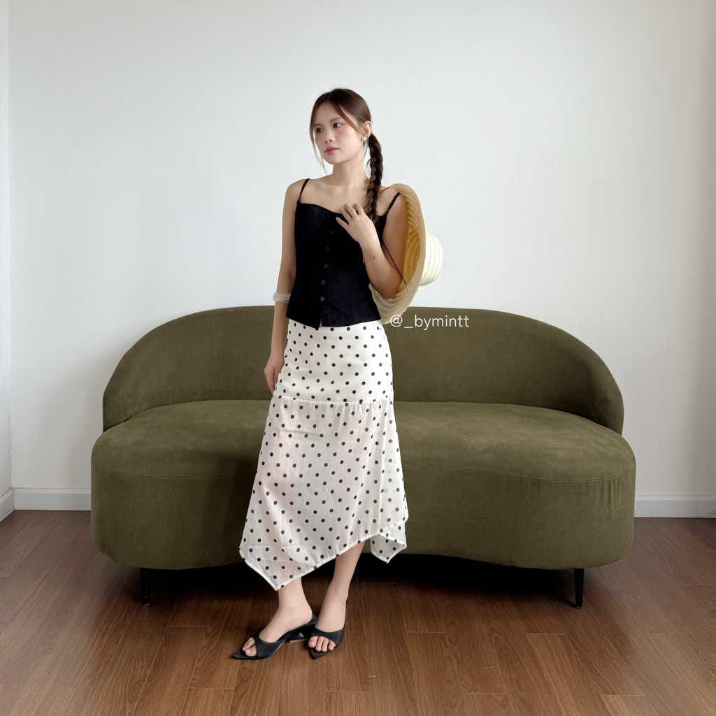 Sereia Skirt | Chân váy cạp thấp layer phong cách mùa hè, đi biển | BYMINTT