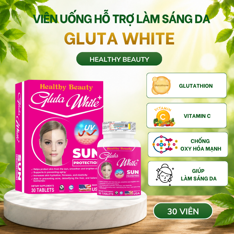 Viên Uống Glutathione L-Cysteine USA – Thực Phẩm Bổ Sung Chăm Sóc Da