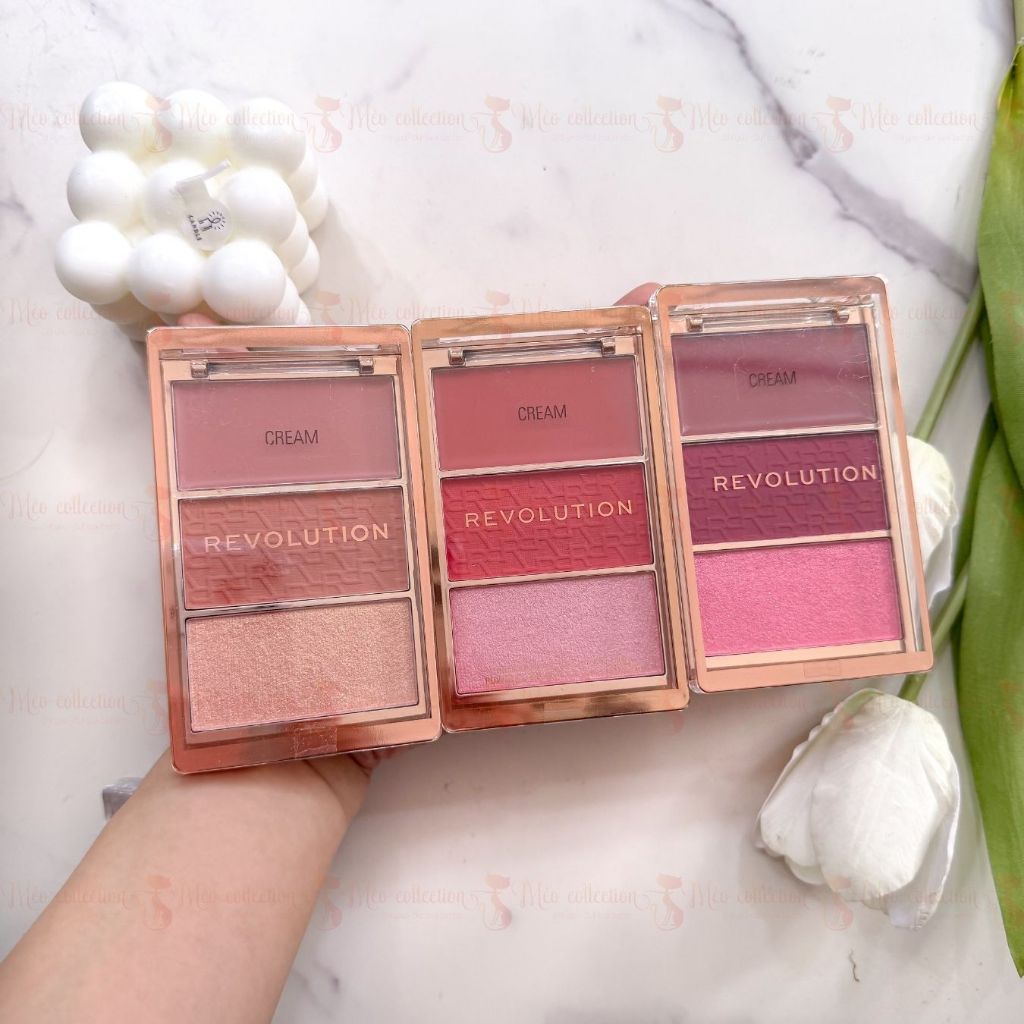 Bảng má hồng 3 ô Revolution - Blush Icon Palette