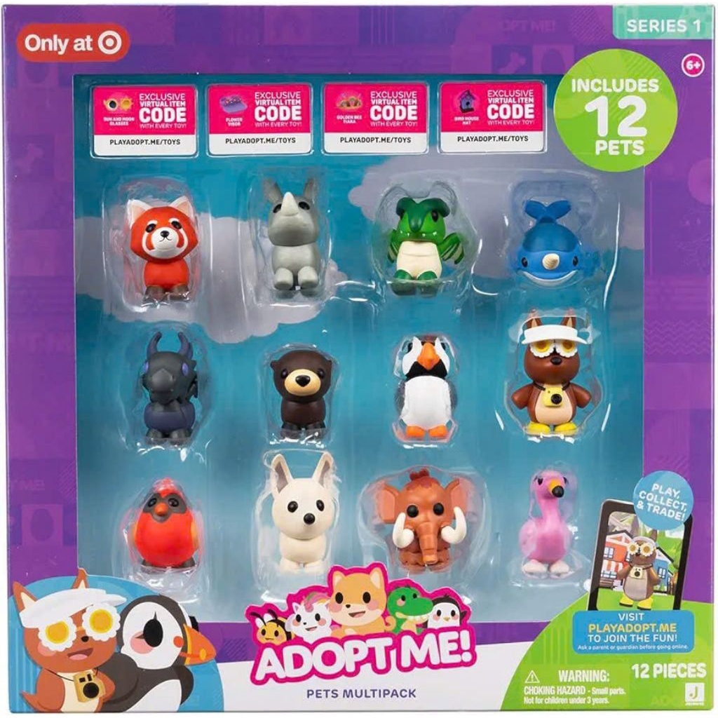 Bộ 12 thú cưng bí ẩn Adopt Me - Series 1 bao gồm mã vật phẩm ảo