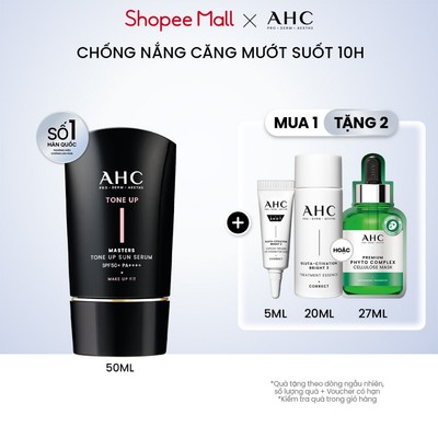 [LIVE][Hàng mới về] Serum Chống Nắng Hiệu Chỉnh Sắc Da, Nâng Tone Chuẩn Hàn (50 ml) AHC MASTERS TONE UP SUN SERUM