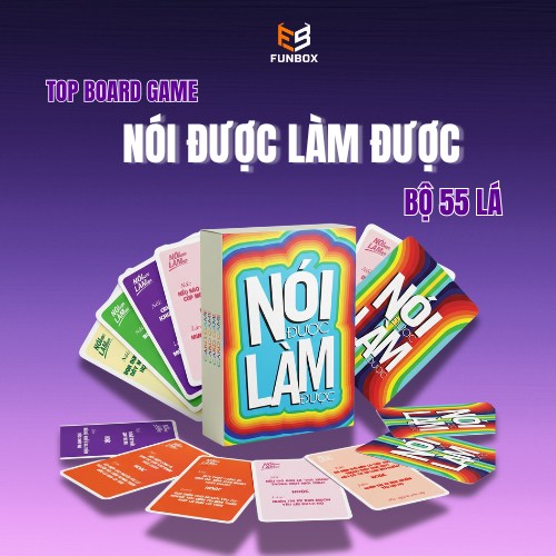 Bộ bài board game NÓI HAY LÀM 55 lá -  Drink game thử thách | FUNBOX