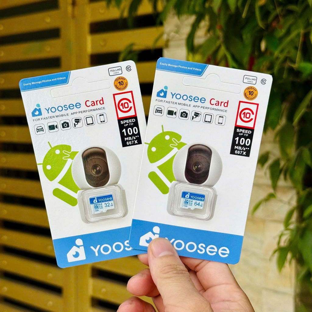 Thẻ Nhớ YOOSEE 128GB/64GB/32GB Tốc Độ Cao,Chuyên Dụng Cho Camera Wifi, Camera Hành Trình, Điện Thoại