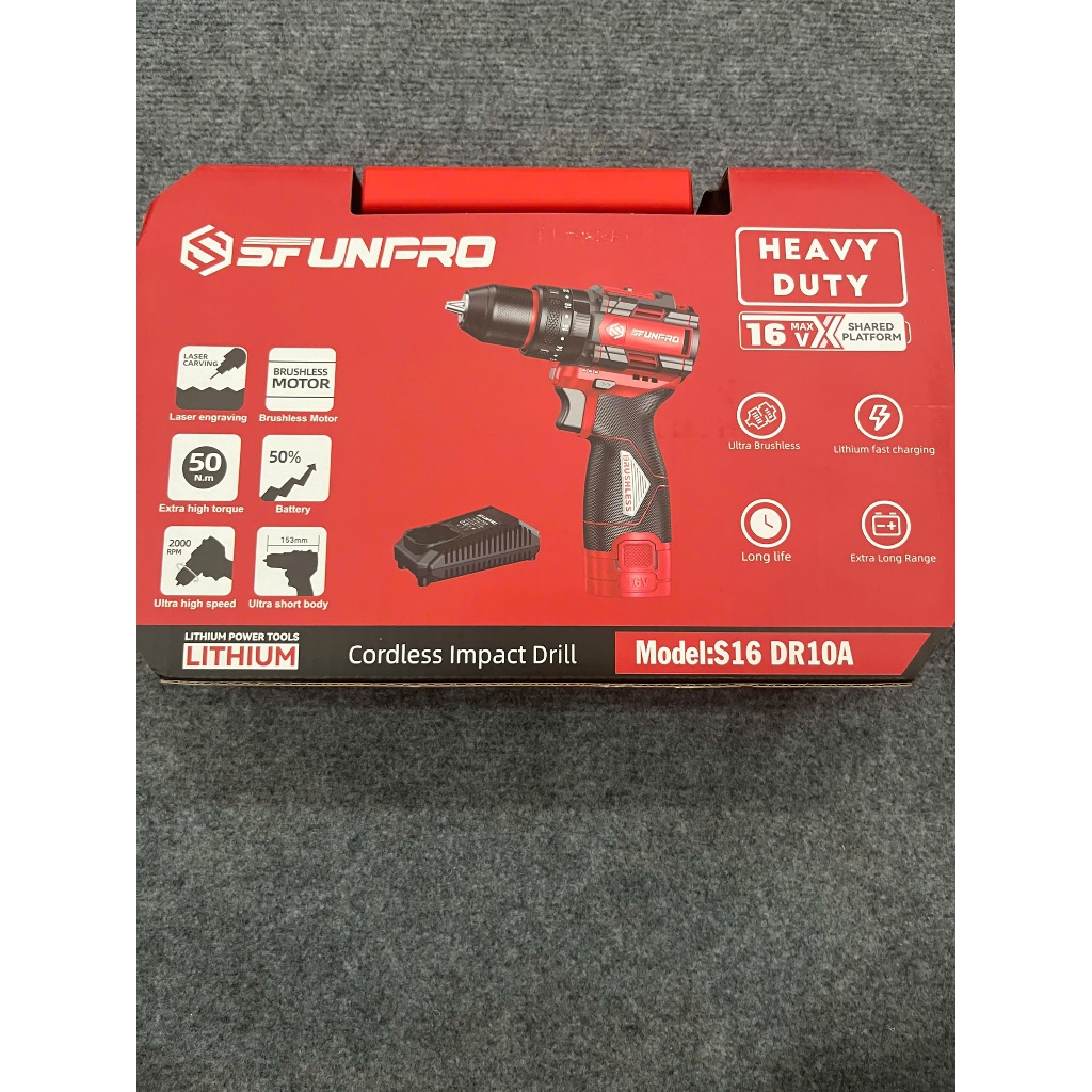 Máy khoan pin 16V Sfunpro S16 DR10A