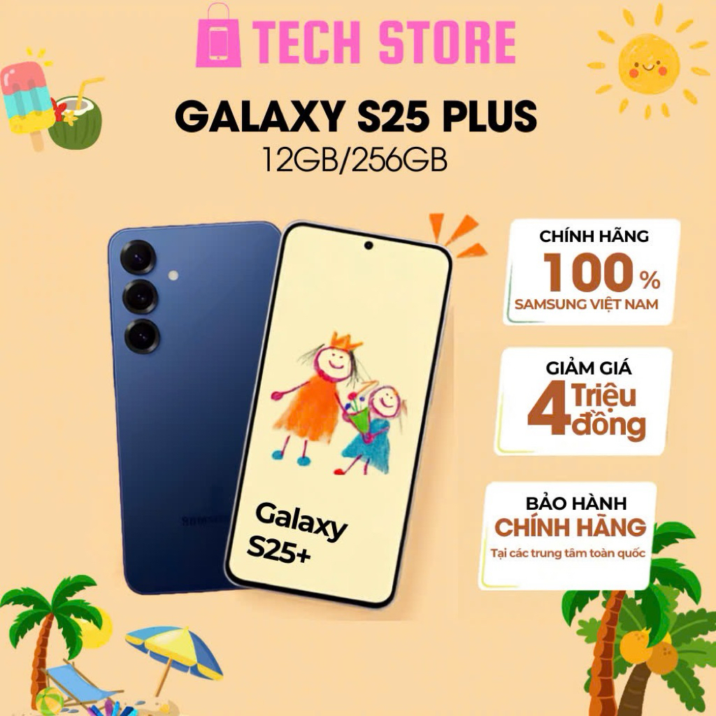 Điện Thoại Samsung Galaxy S25 Plus RAM 12GB Bộ Nhớ 256GB Snapdragon 8 Elite Chính Hãng
