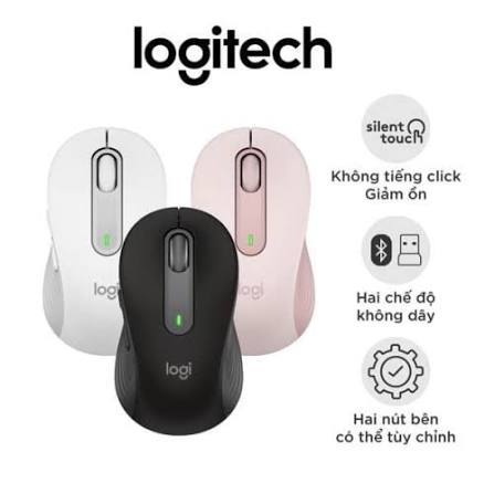 Chuột không dây Logitech Signature M650 (Bluetooth/Wireless/ Đen)