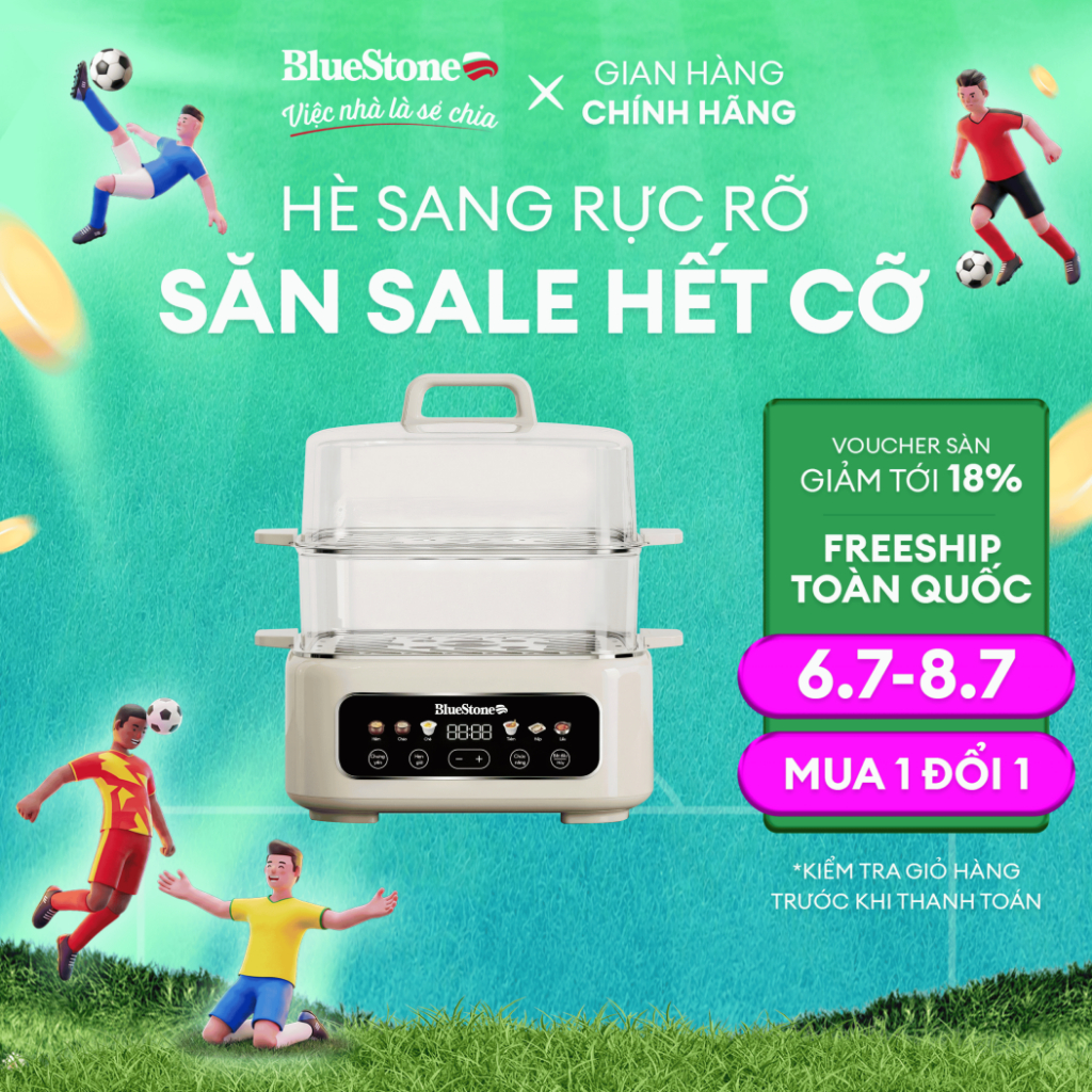 Nồi Hấp Đa Năng BlueStone MPB-7238 | 17L – 1300W