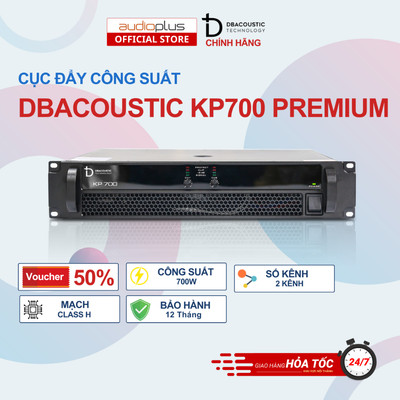 Cục đẩy công suất DBAcoustic KP700 PREMIUM - 2 kênh - class H - 700W/kênh - Chính hãng - BH 12 tháng