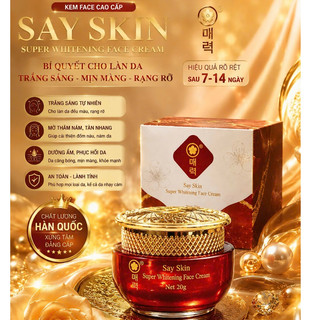 FACE SAY SKIN CHÍNH HÃNG ELLY WHITE HỖ TRỢ DƯỠNG TRẮNG DA MỜ THÂM XẠM