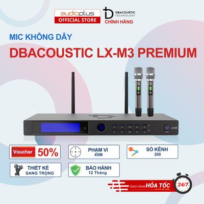 Mic không dây Dbacoustic LX-M3 PREMIUM - Hàng chính hãng - Âm thanh chân thực  - Bảo hành 12 tháng
