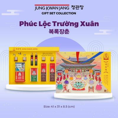 PHÚC LỘC TRƯỜNG XUÂN | Hộp Quà Tặng Hồng Sâm Cao Cấp KGC Jung Kwan Jang