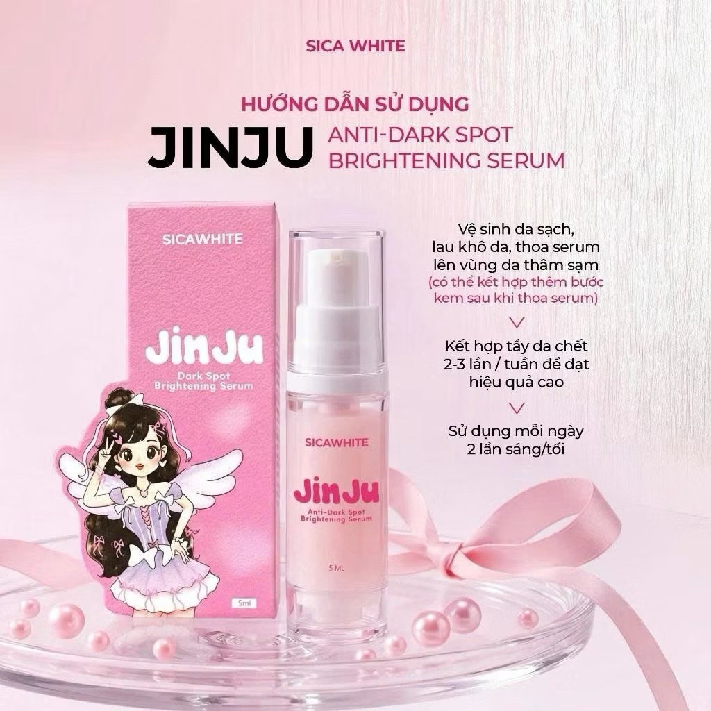 che ten)Serum Jinju (5ml) Hỗ Trợ Giảm Thâm Body, Nách, V3 Sica White Miumiu