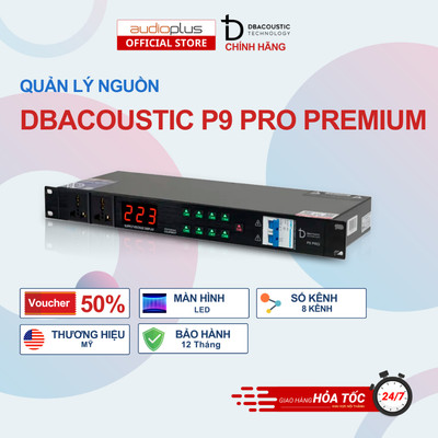 Quản lý ng.uồn DBAcoustic P9 Pro PREMIUM - 8 Cổng cắm điện - 8 đèn Led - Hàng chính hãng - BH12T