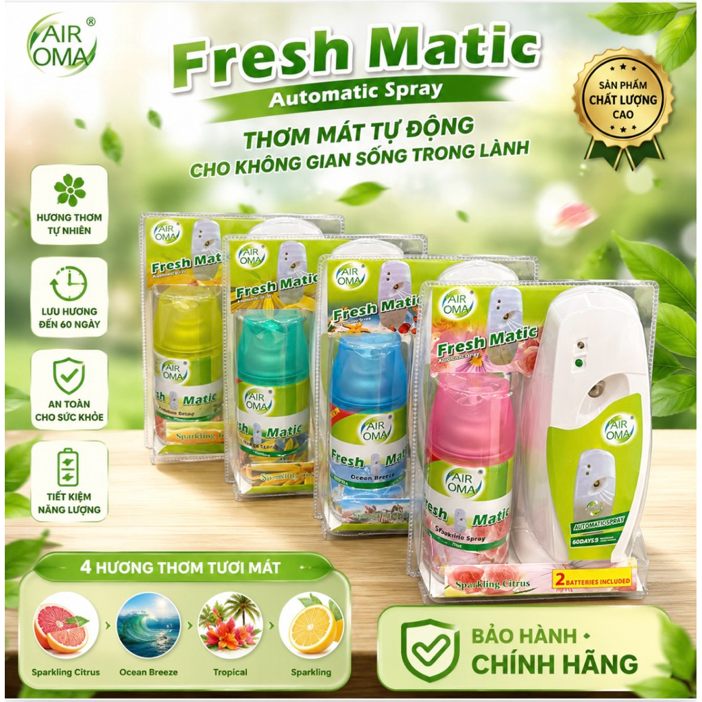 MÁY PHUN TINH DẦU TỰ ĐỘNG AIR OMA FRESH MATIC