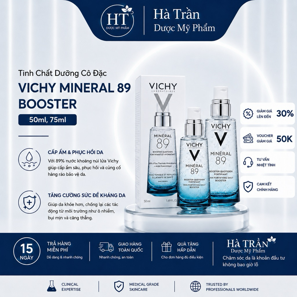 Serum Phục Hồi, Bảo Vệ & Tái Tạo Da – Vichy Mineral 89