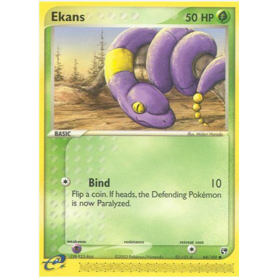 [Thẻ bài Pokemon TCG]  Ekans - 64/100 - Common