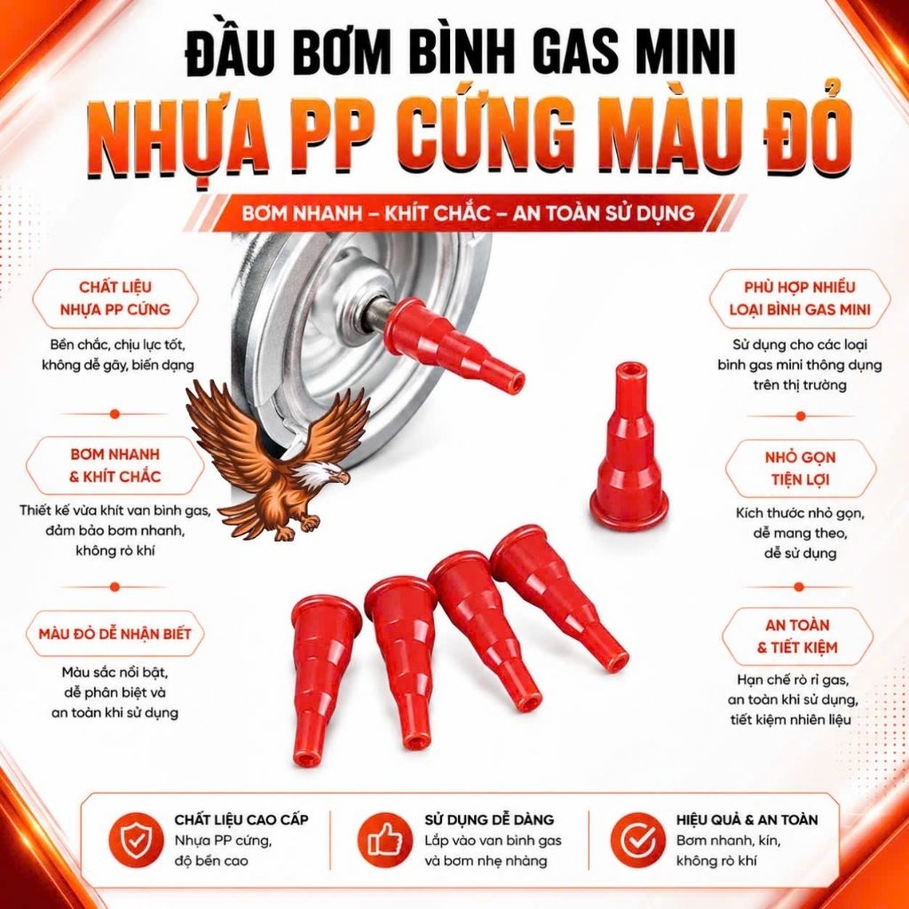 [Phụ kiện Zippo] Đầu bơm chuyển đổi cho bình gas mini chuyên dụng