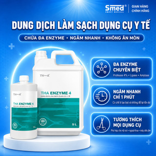 Dung Dịch Làm Sạch Dụng Cụ Y Tế THA ENZYME 4 Chứa Enzyme Protease 4% Khử Khuẩn Hiệu Quả