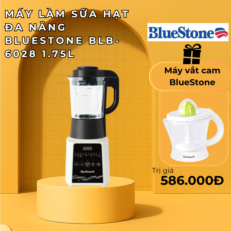 Máy Làm Sữa Hạt BlueStone BLB-6028 | 1.75L – 1000W – Chống Trào, Độ Ồn Thấp  – Bảo Hành 2 Năm