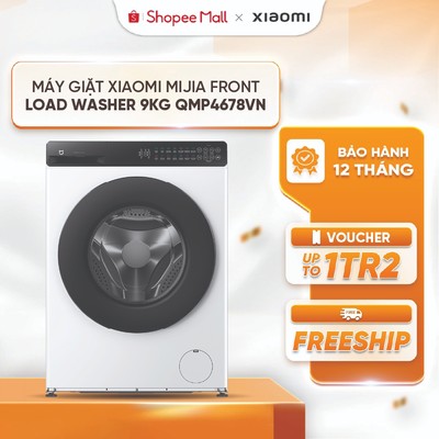 Máy giặt cửa trước Xiaomi Mijia Front Load Washer 9kg QMP4678VN| Giặt siêu tốc 15 phút | Loại bỏ vì khuẩn 99.99%