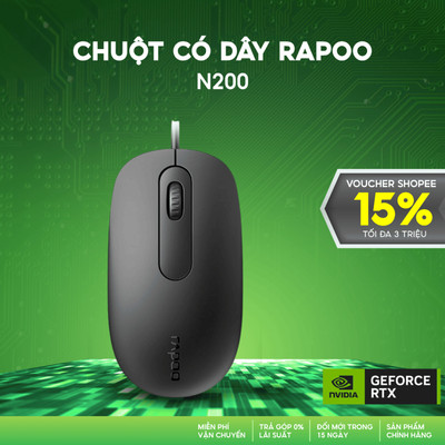 Chuột có dây Rapoo N200