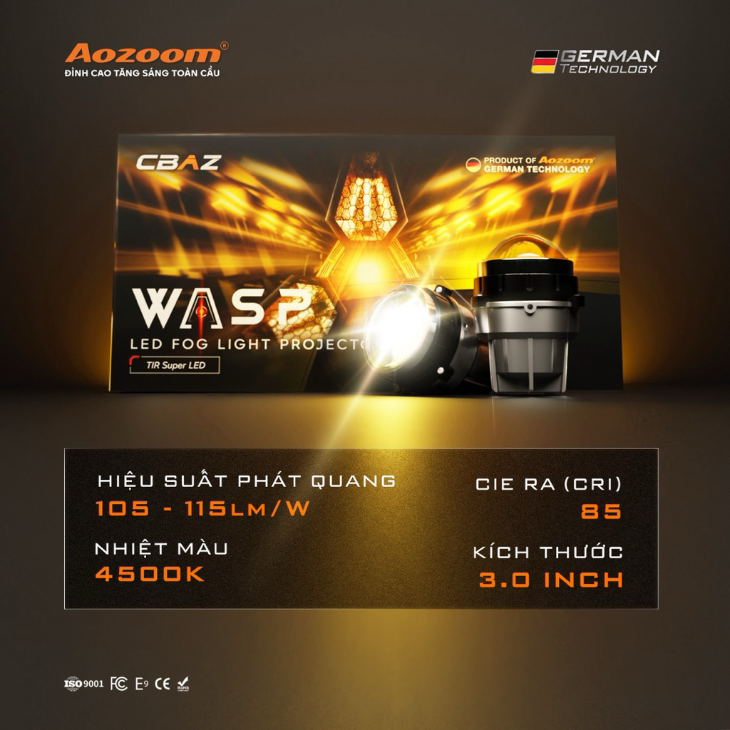 Bi Gầm Aozoom Wasp 4500k bi 3.0 (giá 1 bộ)