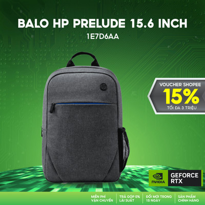 [ Quà tặng không bán ] Balo máy tính HP Prelude Backpack 1E7D6AA dành cho laptop 15.6 inch