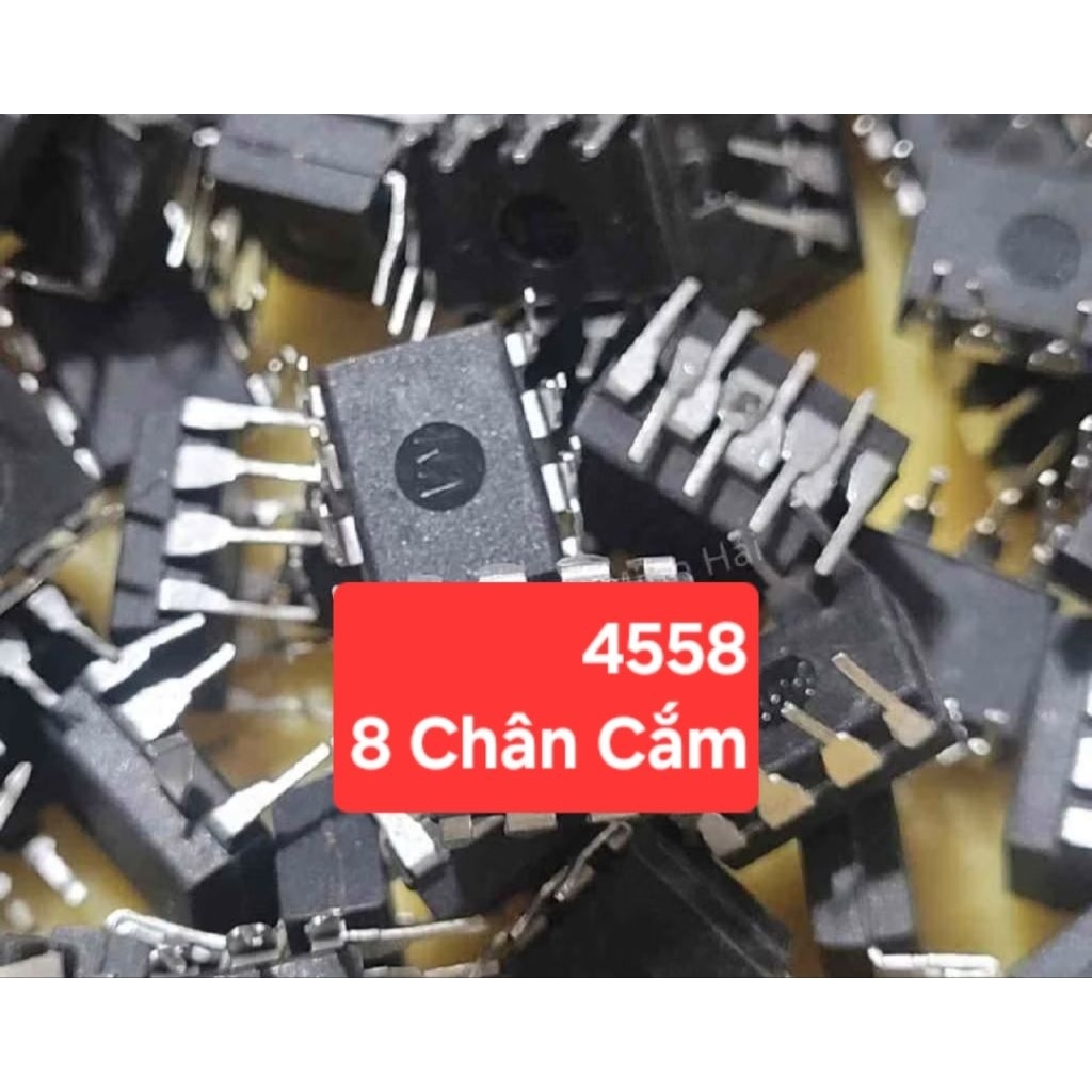 Combo 10 con _ IC 4558 _ 8 CHÂN CẮM . LOẠI TỐT CHẤT LƯỢNG.  ĐỘ BỀN CAO