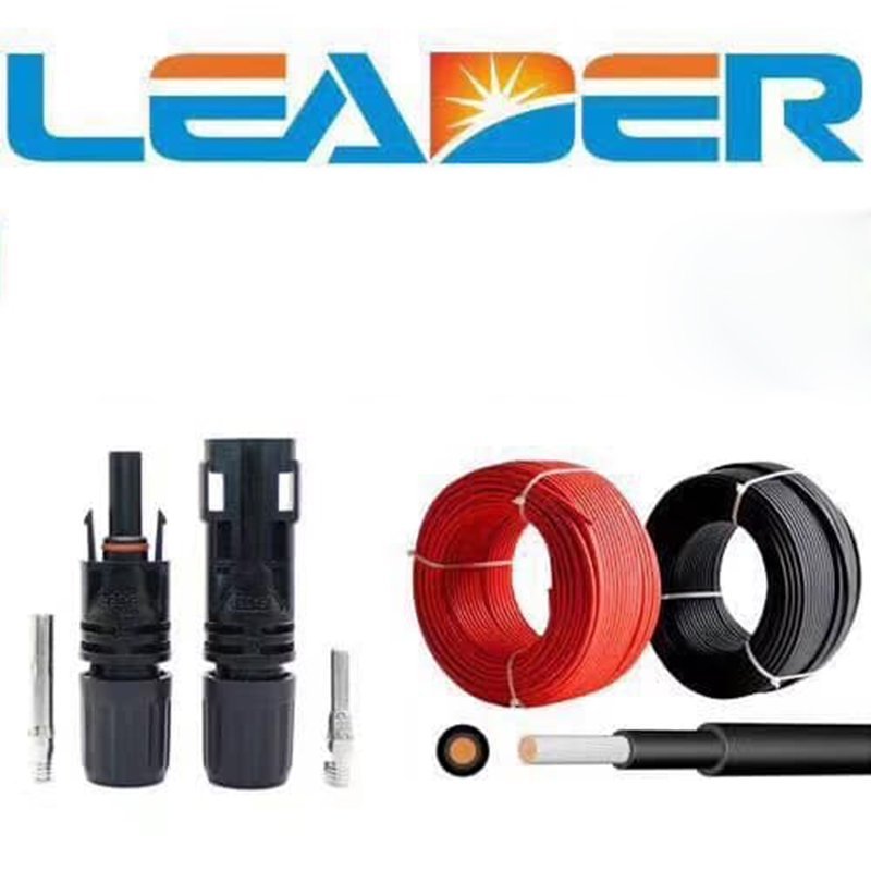 Dây Cab DC 4mm, Đầu Nối MC4 1500V-30A Hãng Leader