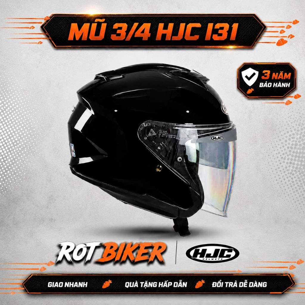 Mũ bảo hiểm 3/4 HJC I31 2 kính nhiều màu - helmets