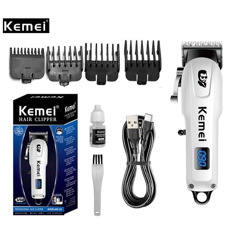 Tông Đơ Cắt Tóc Mini Sạc Pin Kemei Km 232