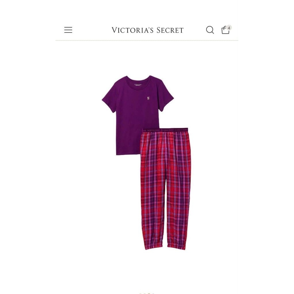 Victoria's Secret pyjama, đồ ngủ set dài size XS, auth có sẵn