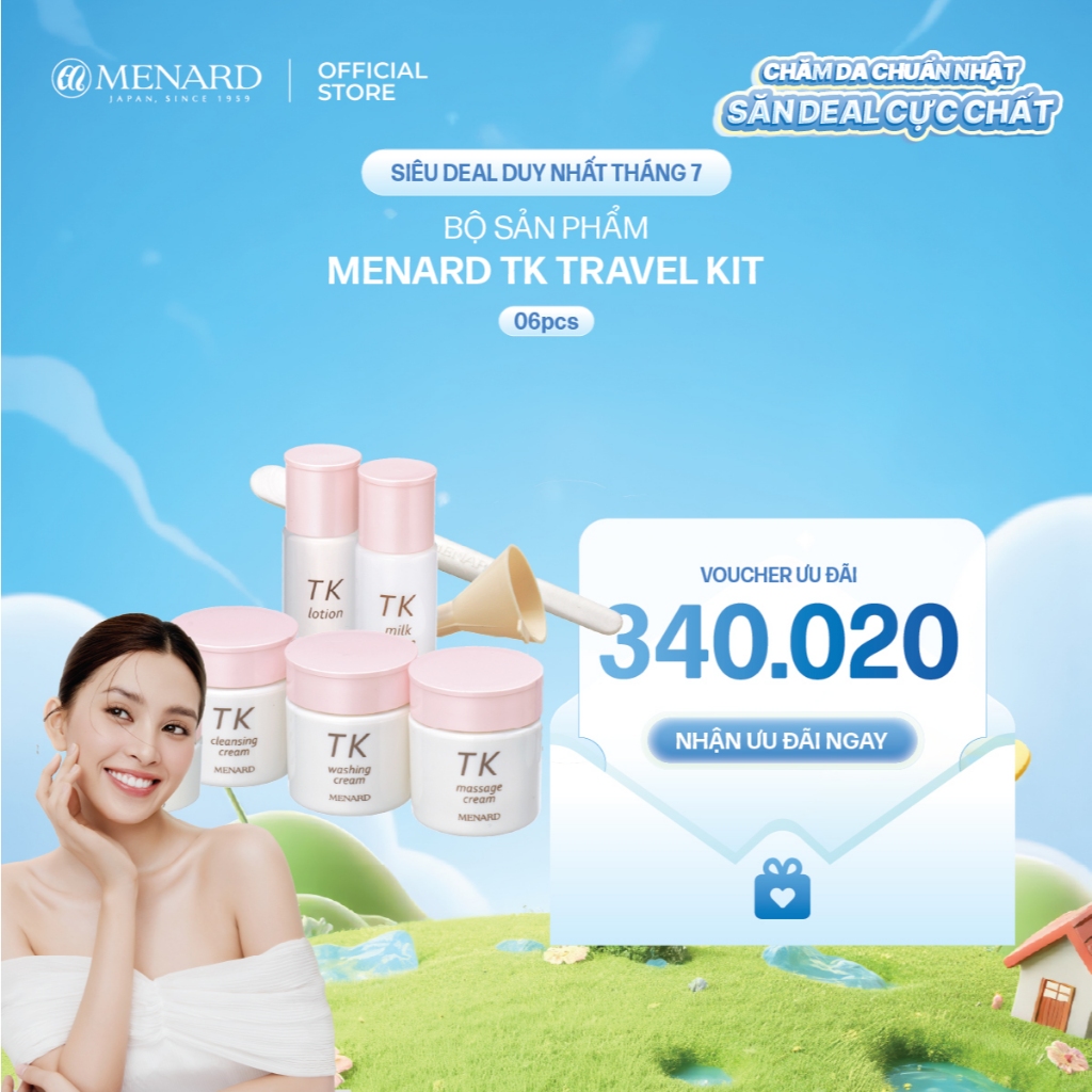 [TK Travel Kit 30ml]_Bộ sản phẩm du lịch 6 món TK Travel Kit, hỗ trợ phục hồi năng lượng tế bào và n