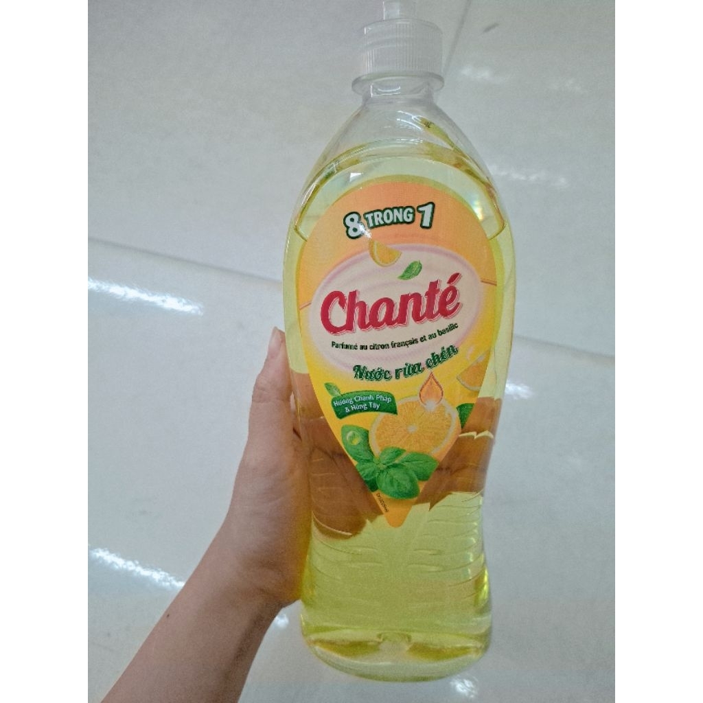 [Chính hãng] CHANTÉ Nước rửa chén 8in1 hương chanh Pháp 750